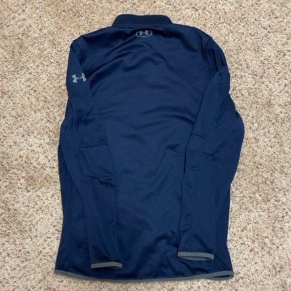 Under Armour Navy Loose Fit Quarter Zip – ColdGear Reactor – S - Unisex - Picture 2 of 7